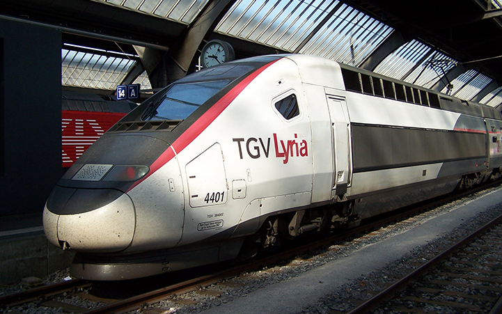 Une rame TGV